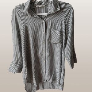 Zara button up cotton blouse size M